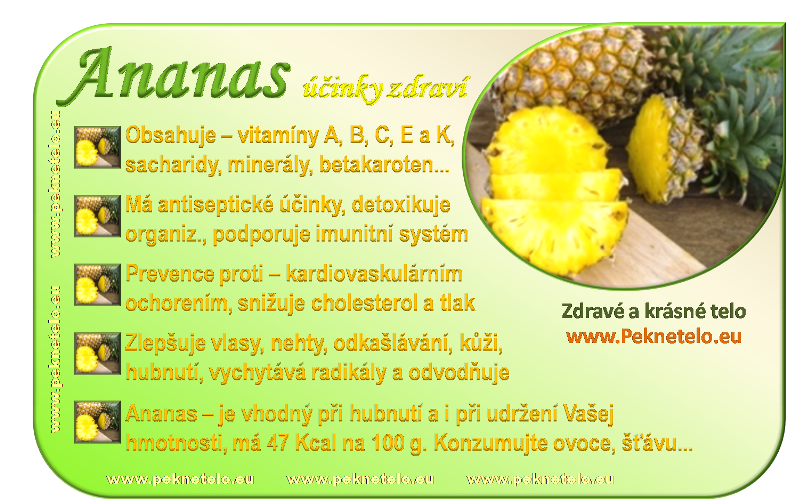 Info obrázek ananas