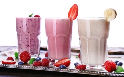 recepty na mliečne smoothies