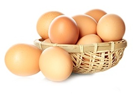 vajíčka v košíku
